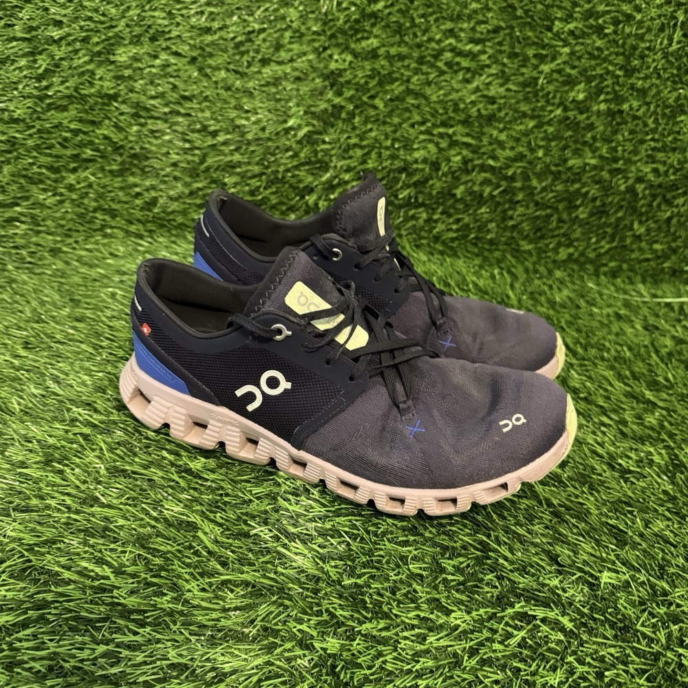On Running Cloud X 3 Womens Athletic‎ Running Shoes Size 10  Midnight Heron